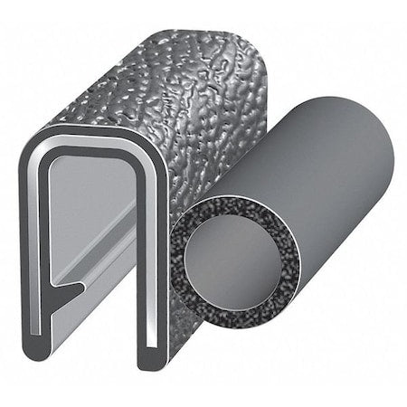 Trim-LOK 4100B3X1/8A-250 Trim Seal, EPDM, 250 ft Length, 3/4 in Overall Width, Style: Trim with a Top Bulb