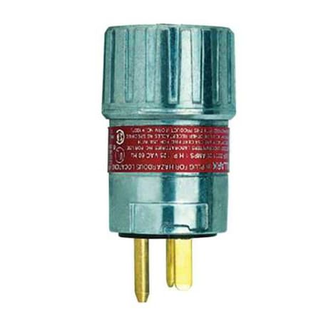 Hubbell Killark UGP-20232QW Plug, 20A, 2P, 3W, UL E91049/E53660, Alu, 240V