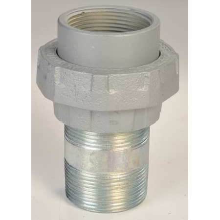 Appleton Electric UNY300R Rigid Union, 3 in, Threaded, Malleable Iron, Plain, Silver