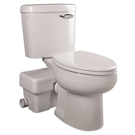 Liberty Pumps AscentII-RSW Macerating Toilet, Floor w/ Back Outlet