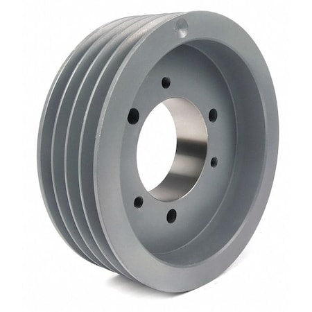 TB Woods 504C 1/2 in to 1-15/16 in Quick Detachable Bushed Bore 4 Groove V-Belt Pulley 5.4 in OD
