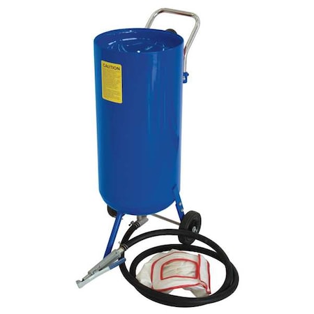 Westward 10Z914 Abrasive Blaster, Press, 80 lb, 65-125 psi