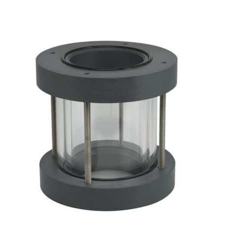 Plast-O-Matic GY050V-PV Single Wall Sight, 1/2 In. FNPT, PVC
