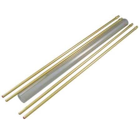 Penberthy LG-38 Glass Rod Kit, Plain, 3/4In Dia, 38In L