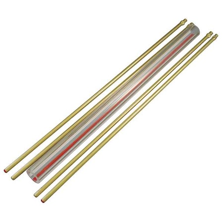 Penberthy 1LG-42R Glass Rod Kit, Red Line, 5/8In Dia, 42In L