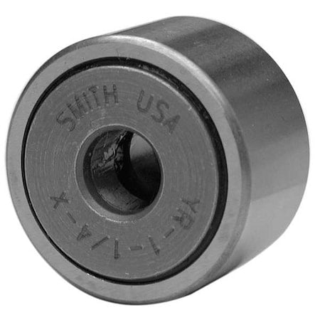 Smith Bearing YR-3-1/2-X Double Sealed Cam Follower, Flat Yoke, Alloy Steel, 3-1/2 in Dia, 2 in Wd, 1-1/8 in Bore Dia