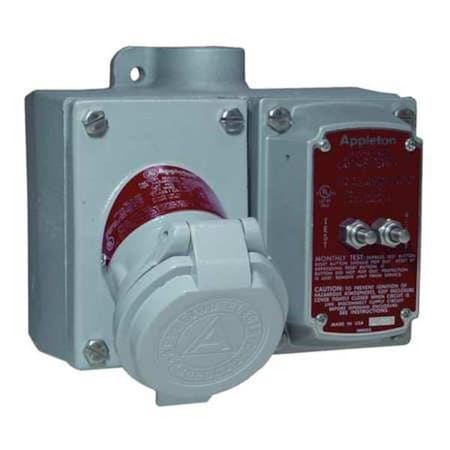 Appleton Electric EFS275A-2023GFI 2W 3P 20A Hazardous Location GFI Cover 120 VAC 5-20R