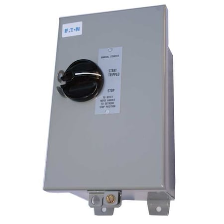 Eaton B100J0C Manual Motor Starter, NEMA M-0, 3 P, 3 Phase, Toggle, 26 A