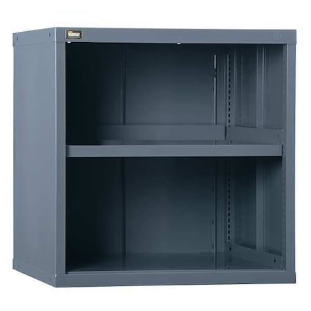 Vidmar RP1182A-NBNLVG Extra Wide Overhead Storage Cabinet, 31 in H, 30 in W, 27-3/4 in D, No Handle, None, Gray