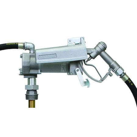 DAYTON 12F724 Fuel Transfer Pump, 12V DC, 15 gpm Max. Flow Rate, 1/7 HP, Aluminum, 1 in Inlet