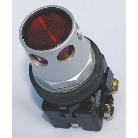 Eaton HT8GDRABF7 Illuminated Push Button, 30 mm, 1NO/1NC, Red