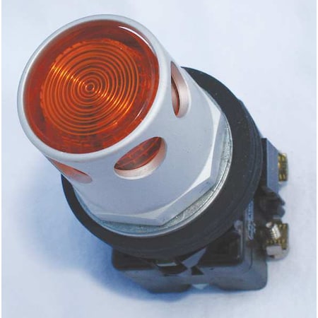 Eaton HT8GDAF7 Push Button Operator, Extended, Momentary Action, Not Applicable Release, Illuminated, Amber