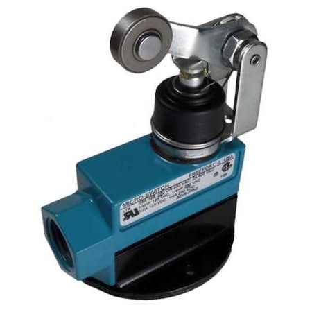 Honeywell BZV6-2RN2 Limit Switch, Plunger, Roller Lever, 1NC/1NO, 15A at 600V AC, Actuator Location: Top