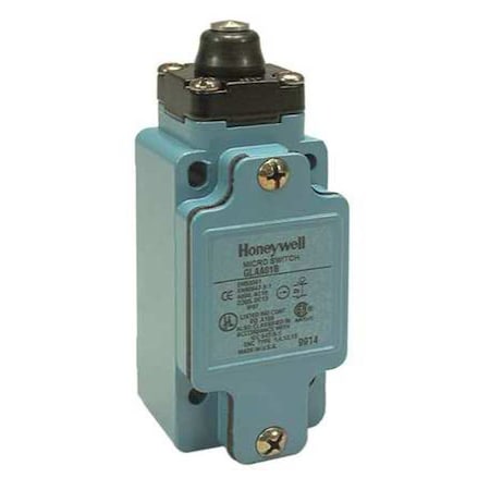 Honeywell GLAA01B Limit Switch, Plunger, 1NC/1NO, 10A at 600V AC, Actuator Location: Top