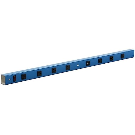Benchpro A8-114 Power Strip, 8 Outlet(s) Gray
