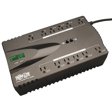 Tripp Lite ECO850LCD Power Strip, Surge, 5-15p