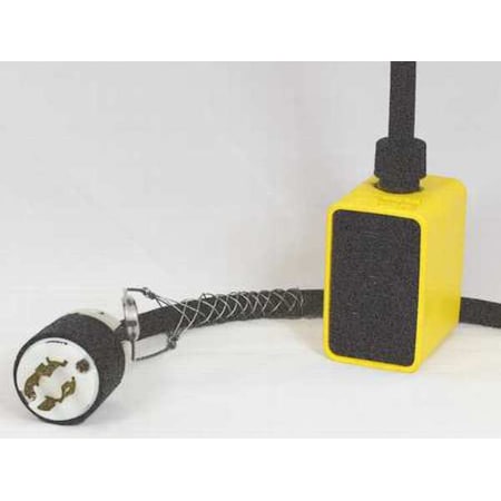 KH Industries PP9dd-520-B12K-L1420 Pendant Drop Outlet Box, 50 ft, Black, 12AWG, Rnd