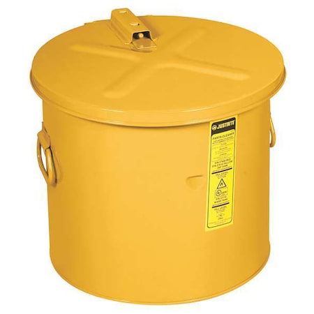 Justrite 27618 Dip Tank, Steel, 8 gal, Yellow