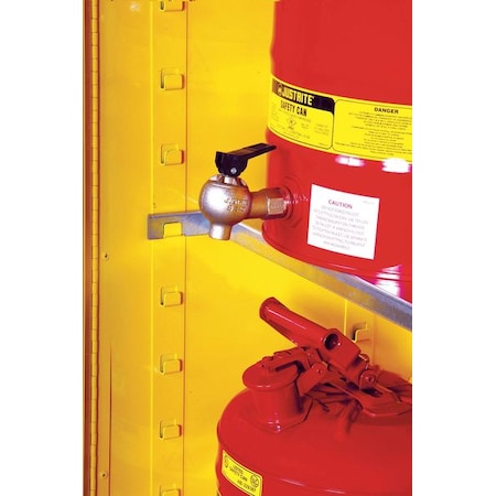 Justrite 29943 Safety Cabinet Shelf, Gray, 350lbLimit, Steel