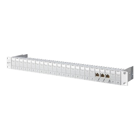 Metz Connect 130920-E Patch Panel, Light Gray, 1.75