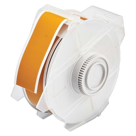 Brady 97740 Label Tape Cartridge, Yellow/Brown, Labels/Roll: Continuous