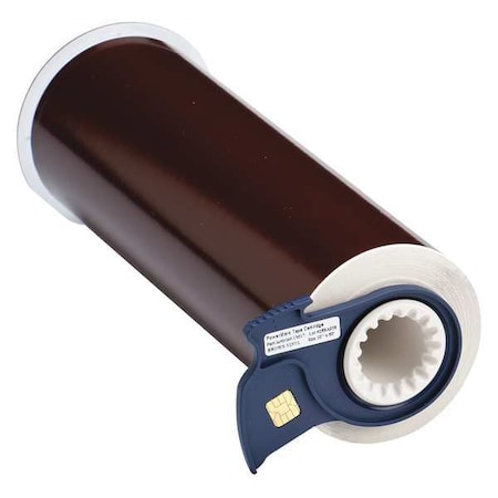 Brady 13617 Label Tape Cartridge, Brown, Labels/Roll: Continuous