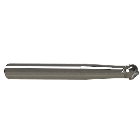 Micro 100 SBMM-120-236X Ball End Mill, Single End, 12.00 mm, Carbide