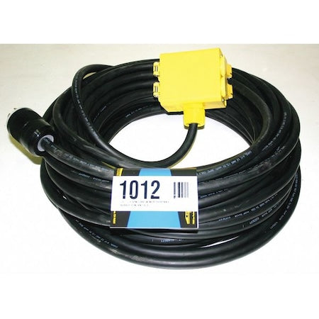 Southwire 1012 Extension Cord, 100 ft, 12/4, 20A, SOW, Black