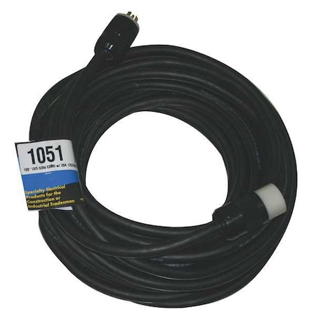 Southwire 1051 ExtensionCord, 100 ft, Black, 10AWG, Round