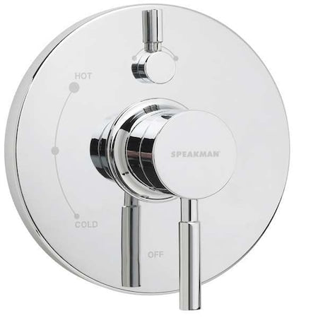Speakman SM-1400-P Wall Shower Valve and Trim, Manual, 1, Polished Chrome
