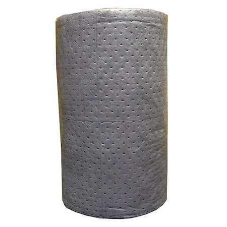 Brady HT230 Sorbent Roll, 42 gal, 30 in x 300 ft, Universal, Gray, Polypropylene