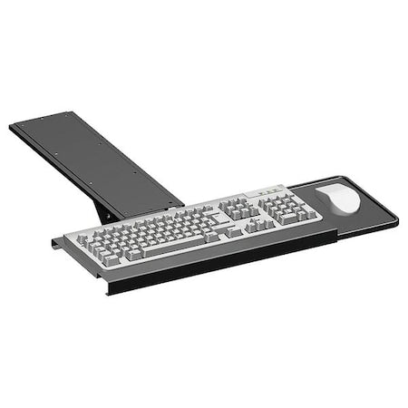 Hergo 25-00110-000 Desk Keyboard Tray, 3 in H, Black