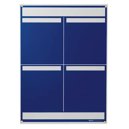 Brady 114611 LEAN METRIC BOARD 25INX34.25INBLUE