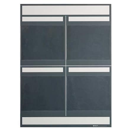 Brady 114612 LEAN METRIC BOARD 25INX34.25INGREY