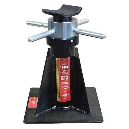 AME 14410 20 Tons Jack Stand 26 5/8 in Max. Lifting H., 16.5