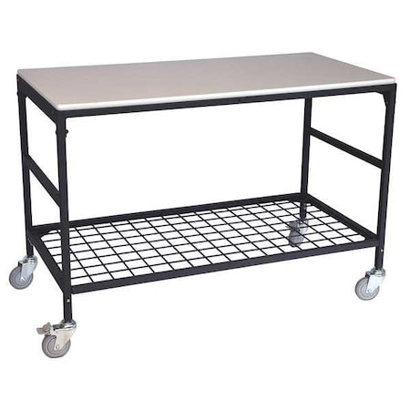 Irsg ERGO-50-K1 Adjustable Mobile Work Table, 26 In. W