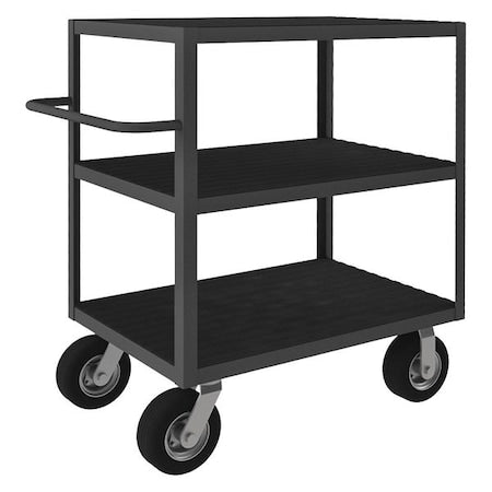 Durham MFG RIC-304850-3-8SPN-95 Instrument Cart with Flush Metal Shelves, Steel, 1,200 lb Load Capacity, 3 Shelves, 54 1/4 in