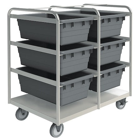 Durham MFG STBR-303642-6-5PU High-Strength Corrosion-Resistant Vertical Rack-Style Tub Cart, 600 lb Load Capacity
