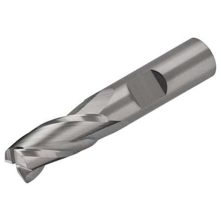 Micro 100 EMS-001-3 Carbide End Mill, Dia 1 In, Cut L 2-1/2 In