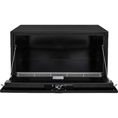 Buyers Products 1732303 18x18x30 Inch Black Steel Underbody Truck Box With 3-Point Latch