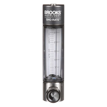 Brooks 1250AD6051ALSVV Flowmeter, Air, 15 to 150 LPH, Glass