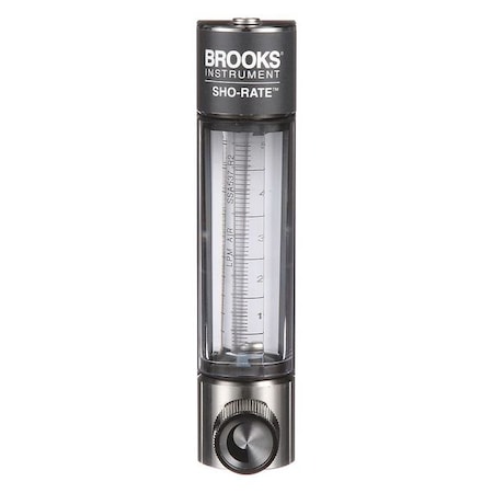 Brooks 1250AD6053ALSVV Flowmeter, Air, .2 to 5 LPM, Glass
