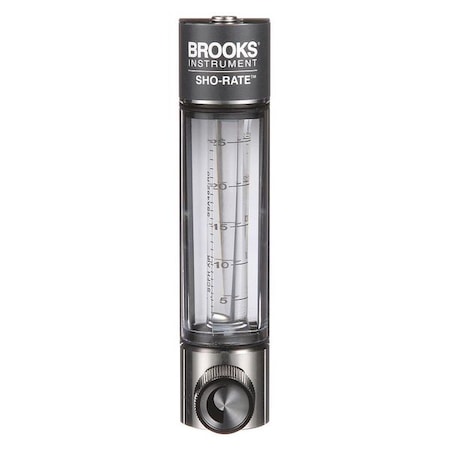 Brooks 1250AD6073AFSVV Flowmeter, Air, 2 to 25 SCFH, Glass