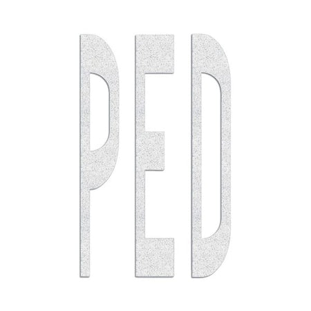 RAE PR-TH-3640 Preformed Thermoplastic Pavement Markings, Thermoplastic, 8 ft Length, 4 1/2 ft Width, White