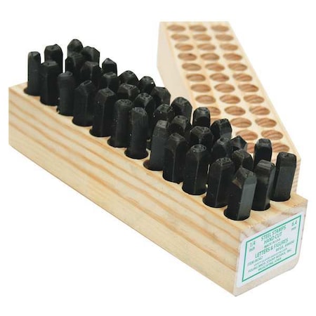 Young Bros Stamp Works 03362 Hand Stamp Kit, Letter/Number Set