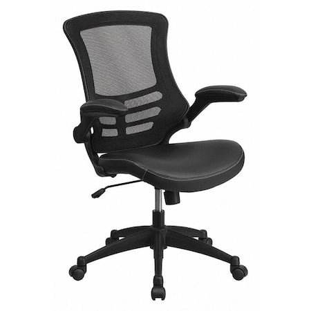Flash Furniture BL-X-5M-LEA-GG Mesh Contemporary Chair, 17-1/4