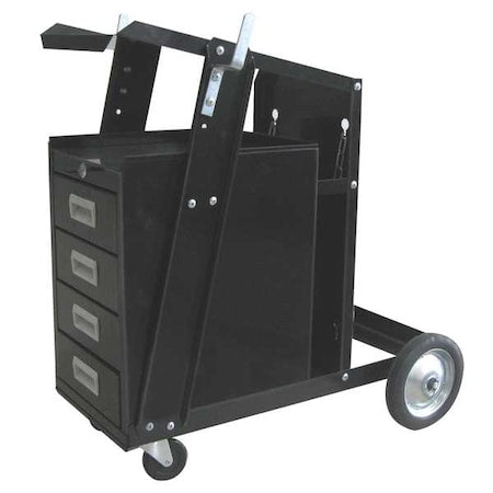 Westward 19D984 Welding Cart with Drawers, 1 Shelf, Steel