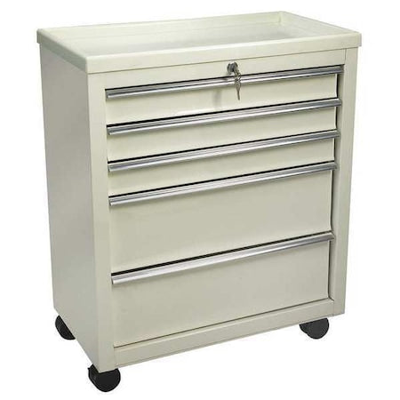 Lakeside BV05 Bedside & Nurse Server Cart, Steel, 200 lb Load Capacity, 1 Shelves, 24 1/2 in L, 13 1/2 in W