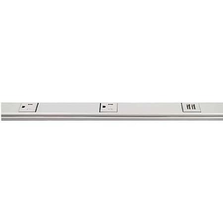 Legrand V20GB606TRUSB Prewired Raceway, Plugmold(R) Series, 6 ft L, Ivory