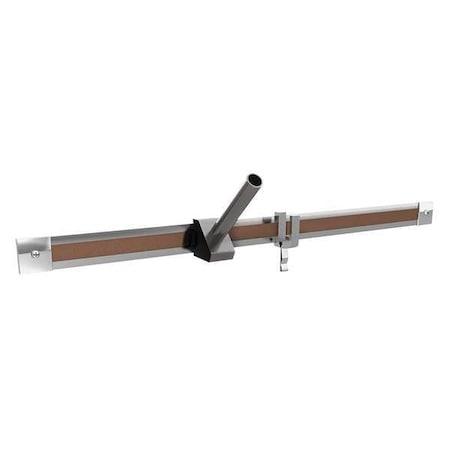 Ghent MR8-6 Display Rail, 96 in. W, 1 in. H, Natural
